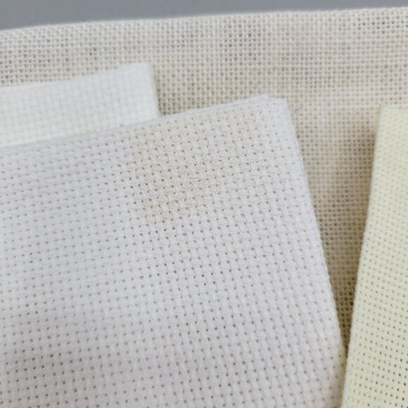 Various Cross Stitch Fabric Pieces Assorted Colors and Sizes Craft String Pkg - Picture 4 of 8